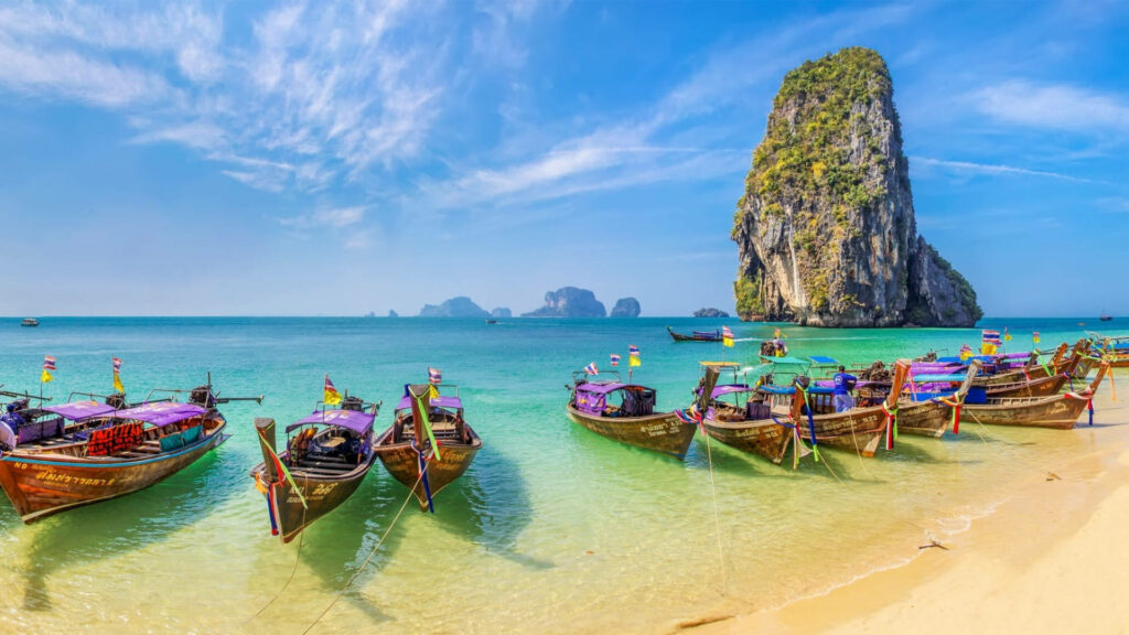 Tropical Paradise: Railay Beach HD Wallpaper - 1920x1080