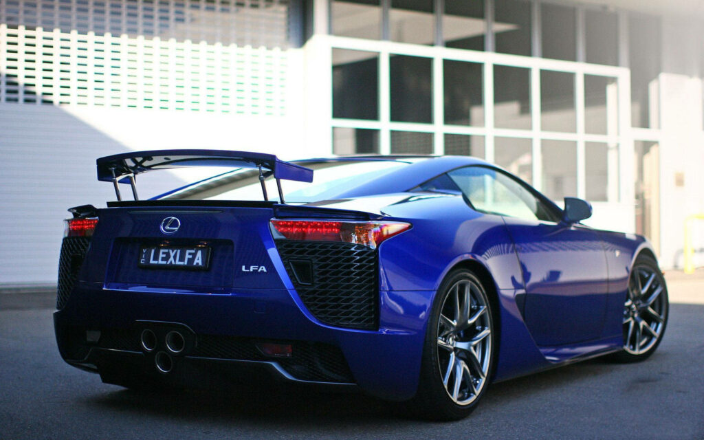 Blue Lexus LFA Wallpaper: Sleek Design & Urban Backdrop