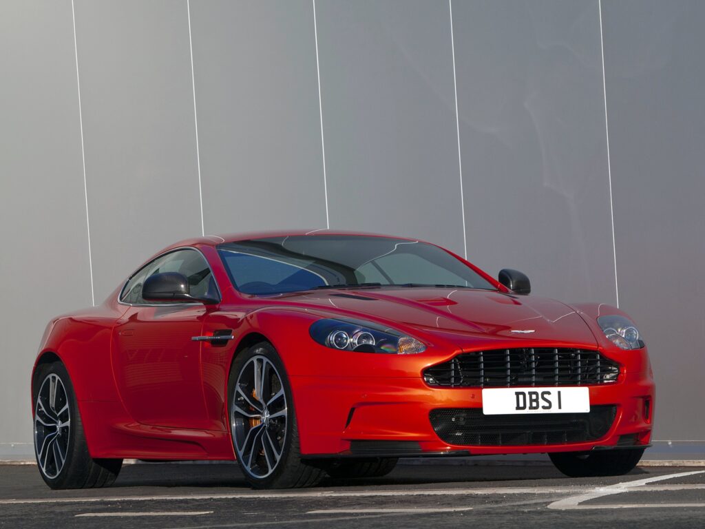 Stunning Red 2011 Aston Martin DBS Wallpaper: Elegance & Performance