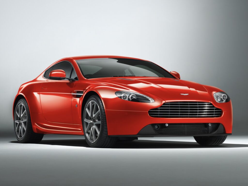 Stunning Red 2012 Aston Martin V8 Vantage: Sleek Design & Elegance Wallpaper