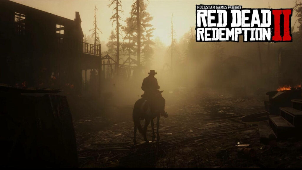 Stunning Red Dead Redemption 2 Wallpaper: Lone Rider in Wilderness