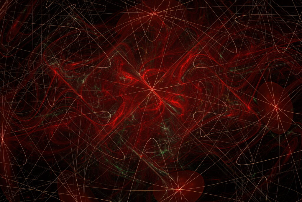 Mesmerizing Fractal Wallpaper: Dynamic Red Abstract Background