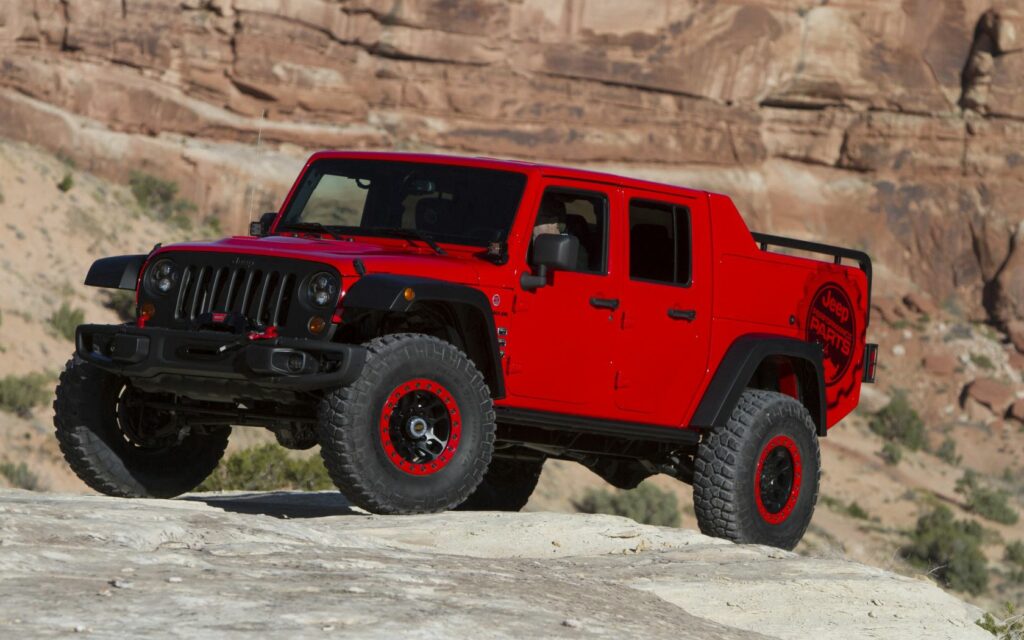 Vibrant Red Jeep Wrangler Wallpaper: Adventure Awaits!
