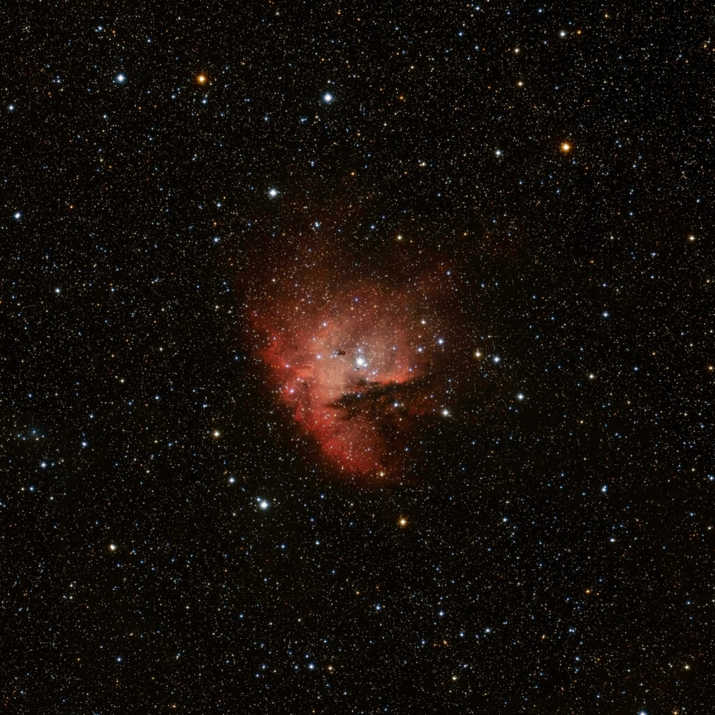 Stunning Red Nebula Wallpaper: A Captivating Cosmic Background