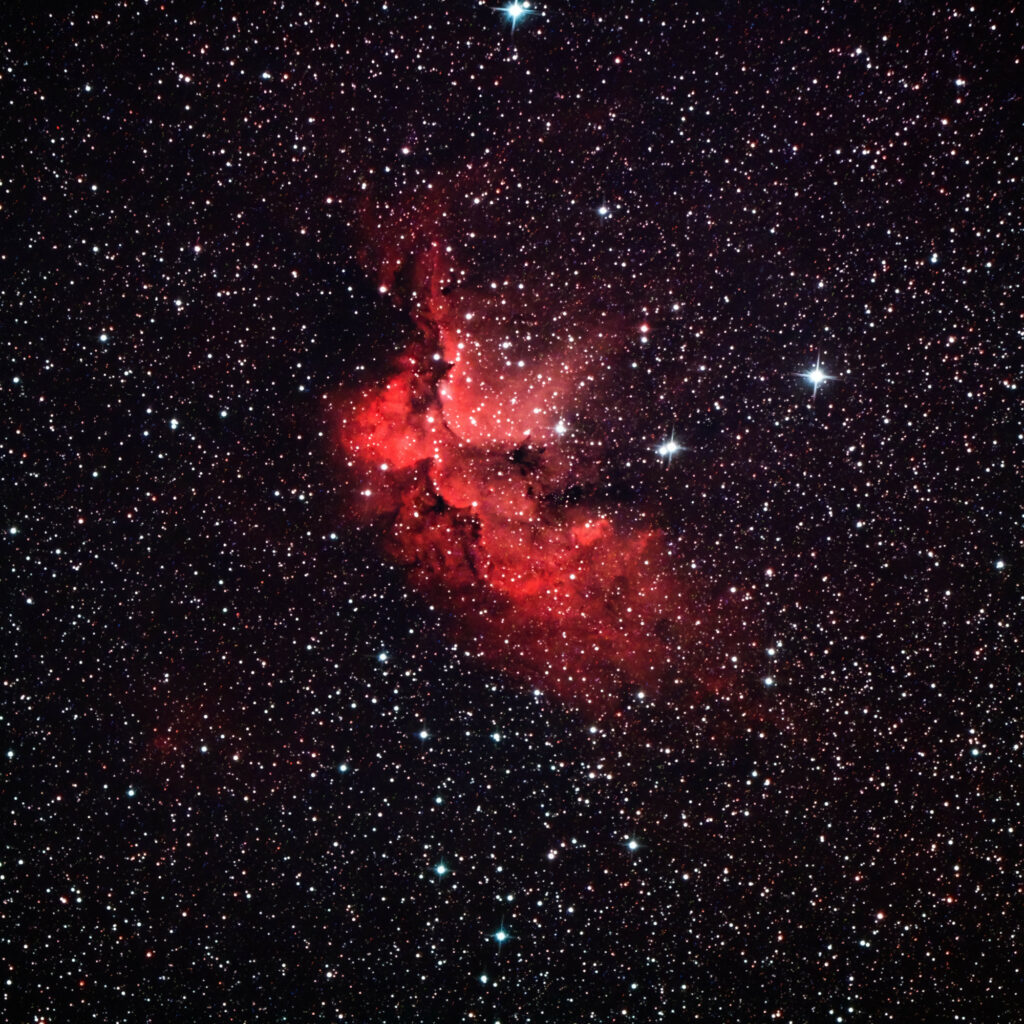 Stunning Red Nebula Wallpaper: Mesmerizing Cosmic Scene