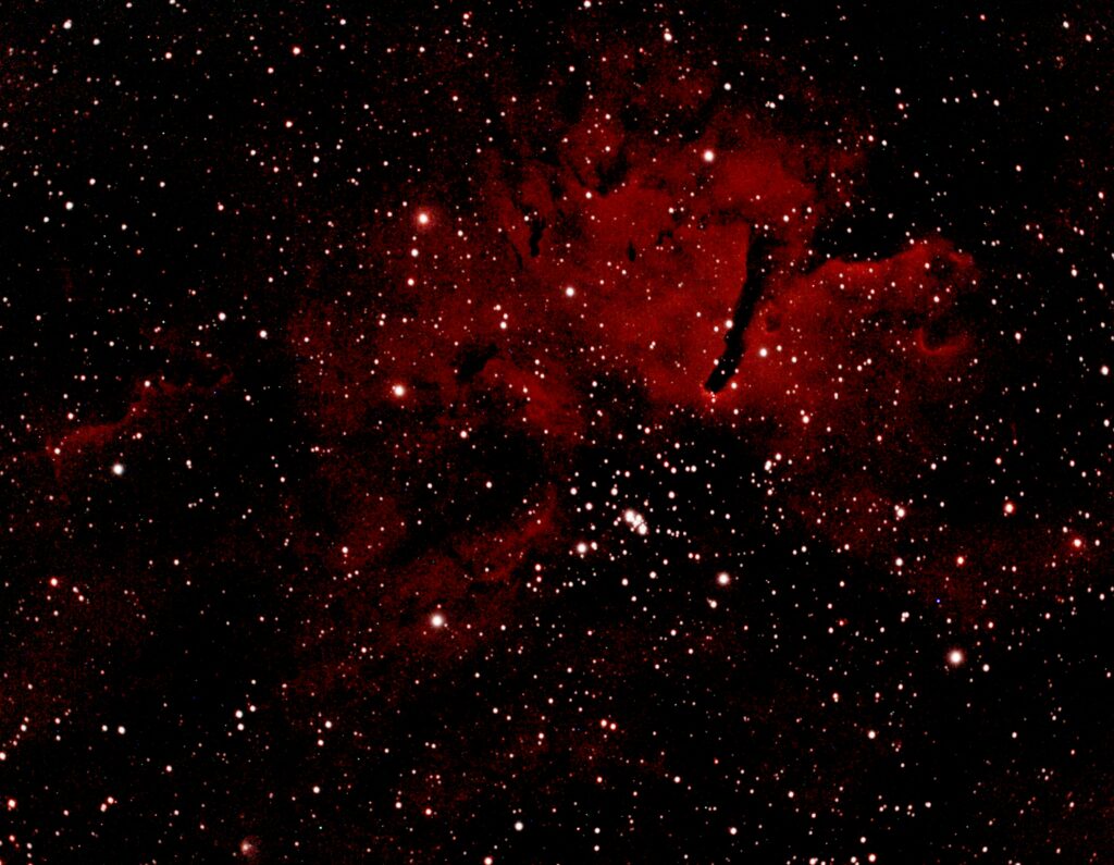 Stunning Red Nebula Wallpaper: Mesmerizing Cosmic Background