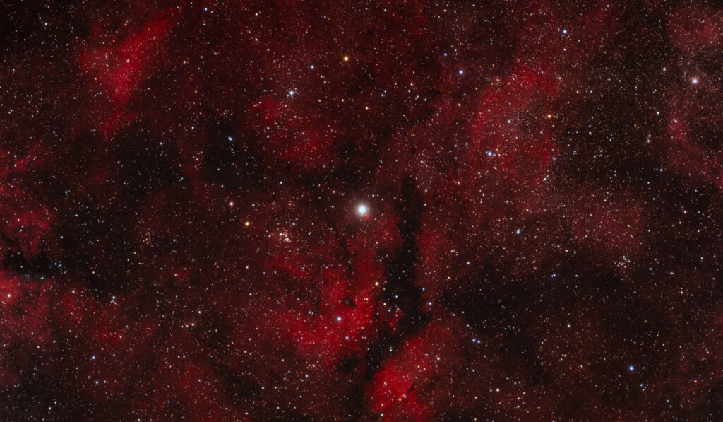 Stunning Red Nebula Wallpaper Background: A Mesmerizing Cosmic Scene