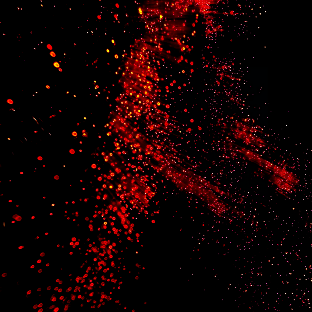 Mesmerizing Red Optical Fibers Wallpaper - Dynamic Glow Background