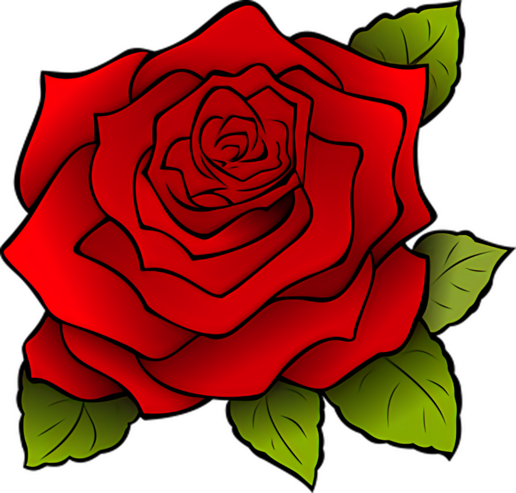 Stunning Red Rose Vector Art Wallpaper on Dark Background