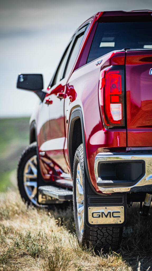 Red SUV Wallpaper: Sleek Design & Scenic Off-Road Backdrop