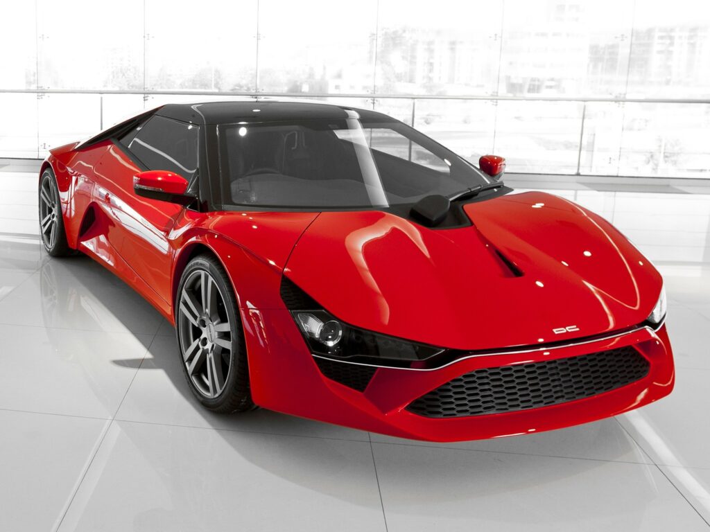Stunning Red Supercar Wallpaper: Sleek Design & High-Res Background