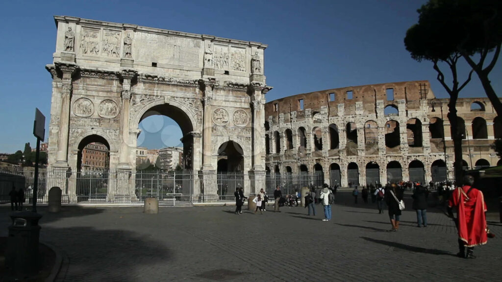 Stunning Wallpaper of Arch of Constantine & Colosseum in Rome
