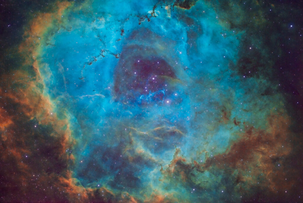 Stunning Rosette Nebula Wallpaper: Vibrant Cosmic Cloud Background