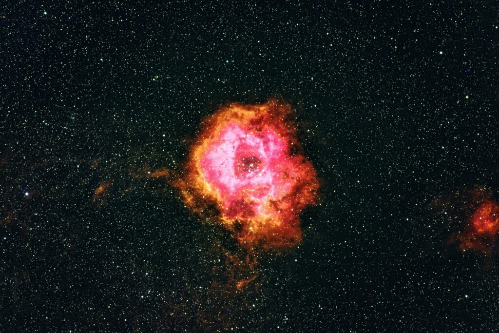 Vibrant Rosette Nebula Wallpaper - Stunning Cosmic Background