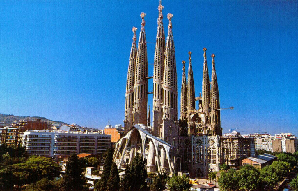 Stunning Sagrada Familia Wallpaper: Unique Angle & Urban Barcelona