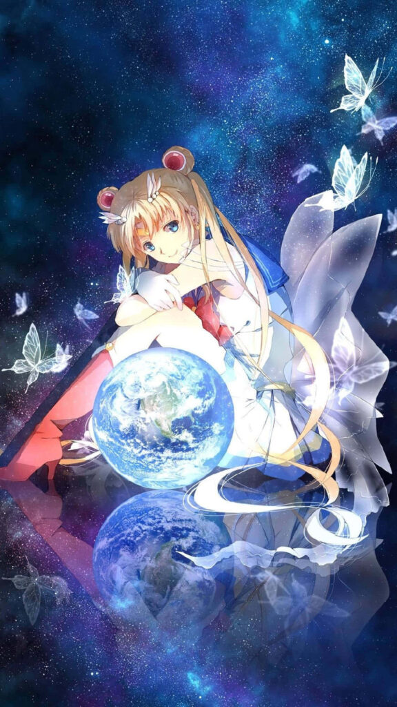 Celestial Guardian Sailor Moon Wallpaper: Serene PFP Background