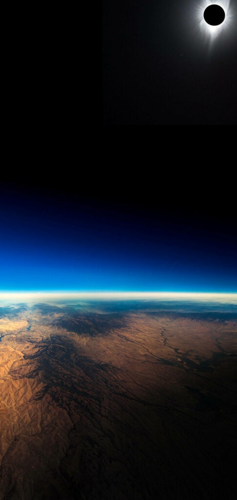 Stunning Samsung S10 Wallpaper: Earth's Atmosphere & Solar Eclipse