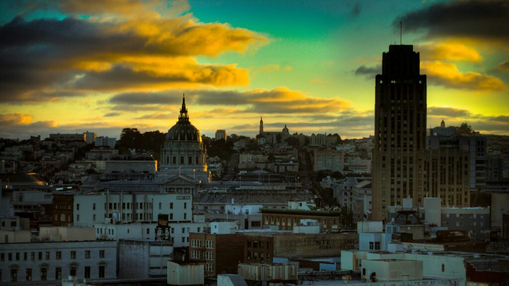 Twilight San Francisco Skyline Wallpaper – Stunning Sunset Background