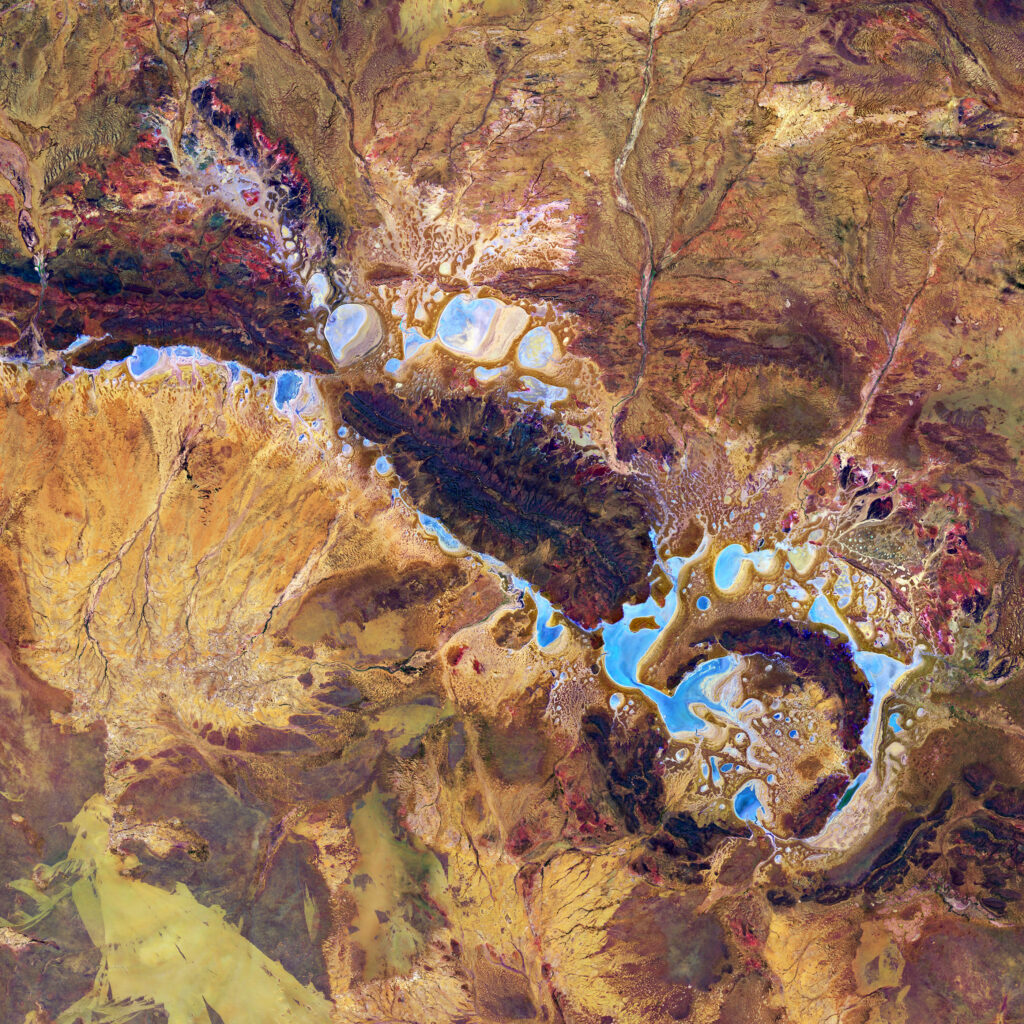 Stunning Satellite View Wallpaper: Earth's Vibrant Land and Water
