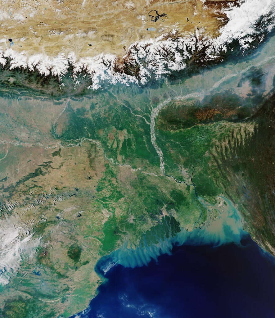 Stunning Satellite View Wallpaper: Earth’s Lush Landscapes & Rivers