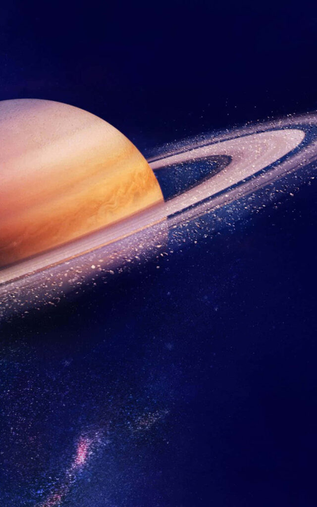 Stunning Saturn Wallpaper: Breathtaking Space Background with Iconic Rings