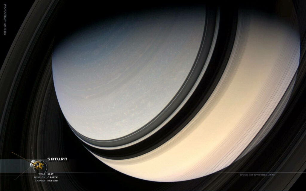 Stunning Saturn Wallpaper: Iconic Rings & Intricate Gas Giant Detail
