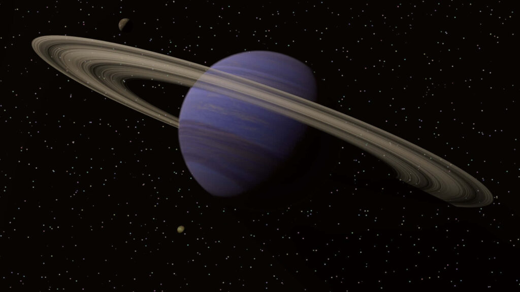 Stunning Saturn Wallpaper: Magnificent Rings & Starry Night Sky