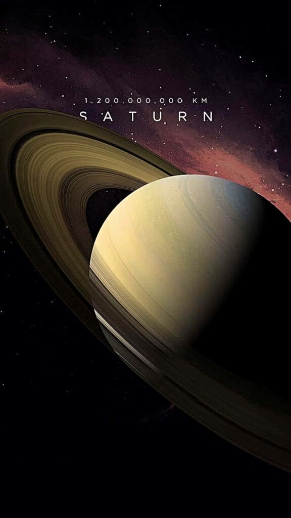 Stunning Saturn Wallpaper: Majestic Rings in Cosmic Color