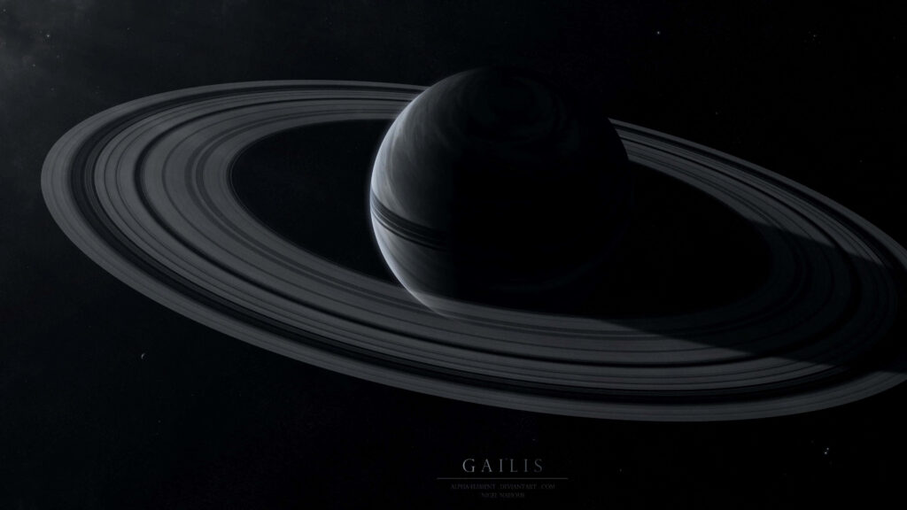 Stunning Saturn Wallpaper: Majestic Rings & Starry Background