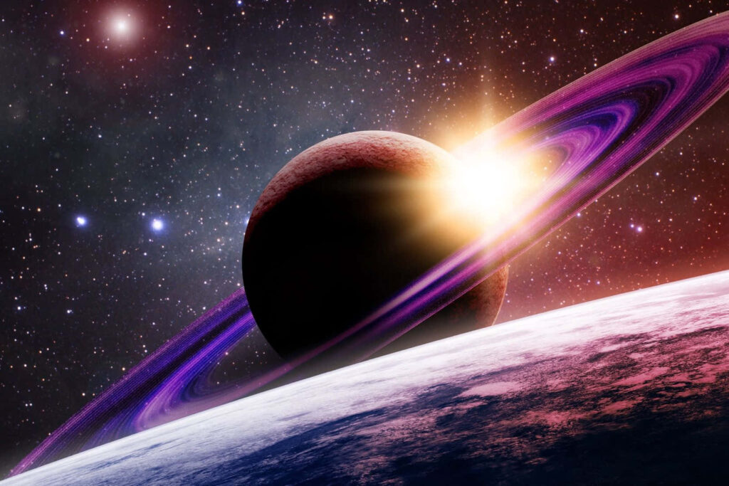 Stunning Saturn Wallpaper: Majestic Rings & Cosmic Galaxy Background