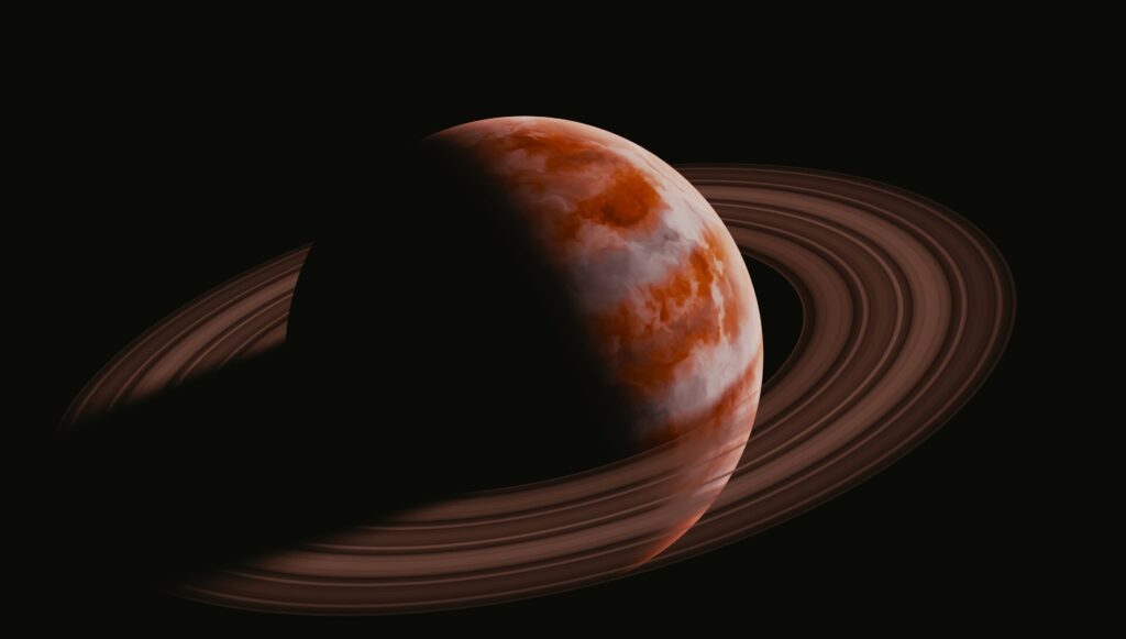 Majestic Saturn Wallpaper: Stunning Rings & Surface Textures Background