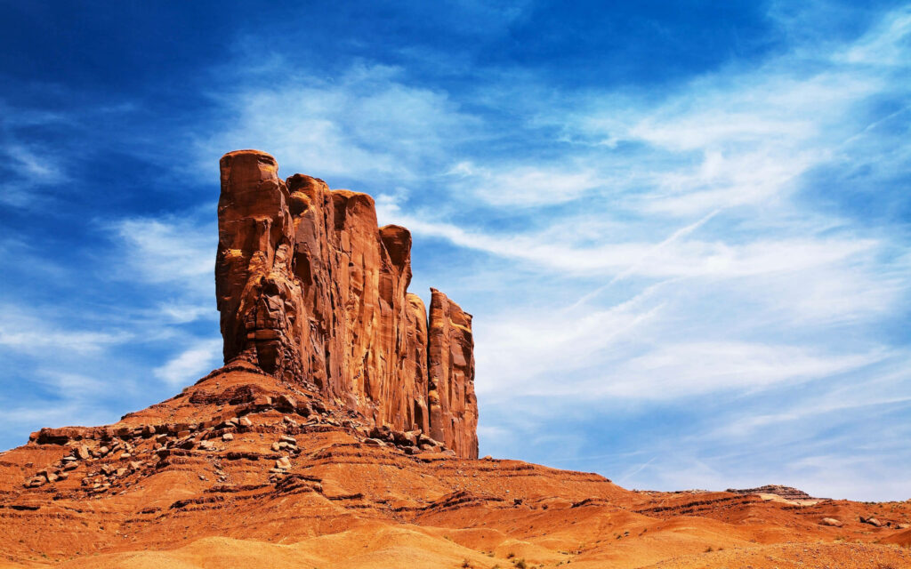 Stunning Sedona Desert Rock Formation Wallpaper Background
