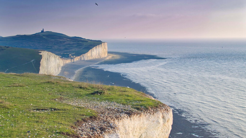 Seven Sisters Cliffs Wallpaper: Stunning English Channel View