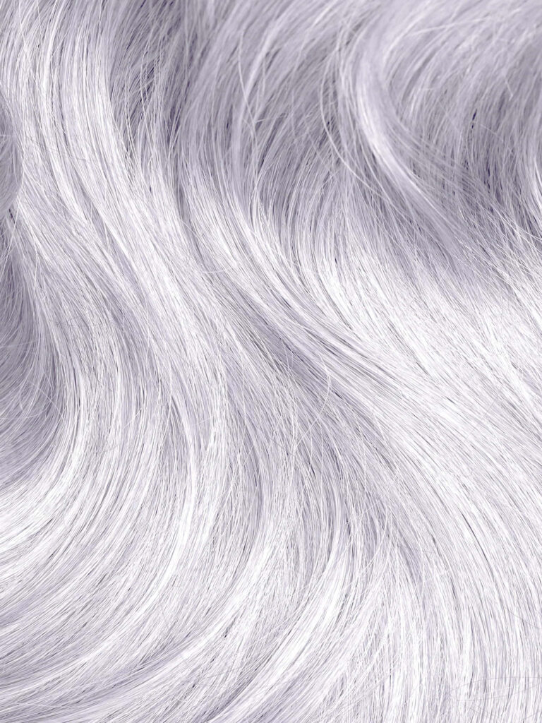 Stunning Silver Wavy Hair Wallpaper - Soft, Smooth Texture Background