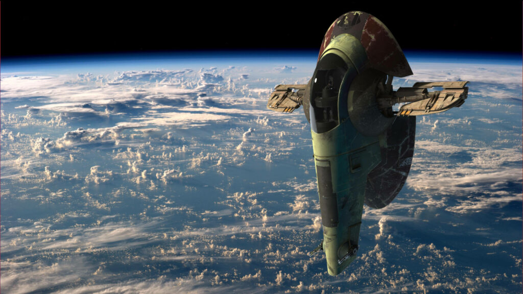 Stunning Slave I Wallpaper - 4k Galactic View & Vibrant Colors