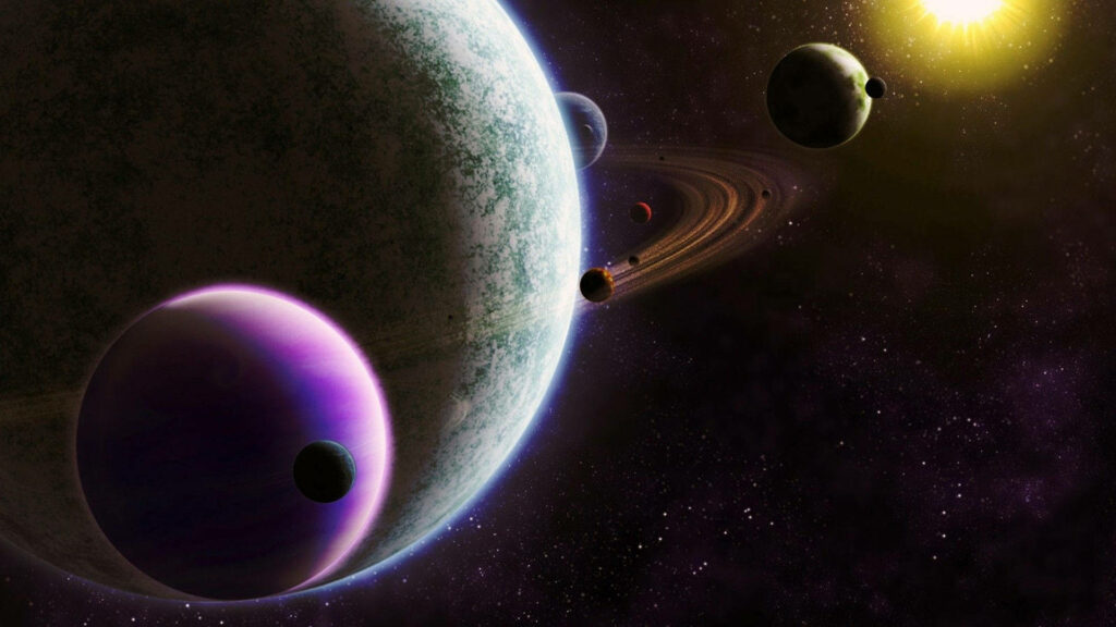 Stunning Solar System Wallpaper: Explore the Eight Planets in Space