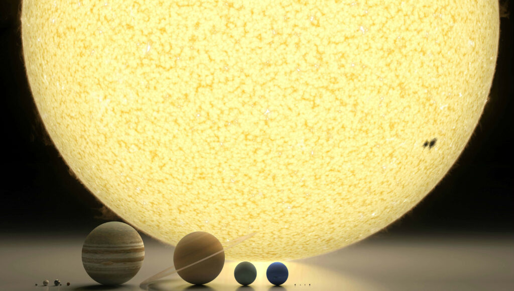 Stunning Solar System Wallpaper: Planets & Sun in Vivid Detail
