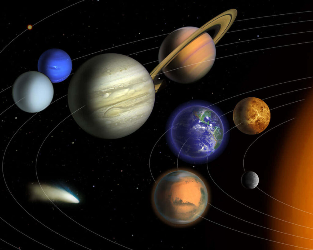 Stunning Solar System Wallpaper: Vivid Planets in Space