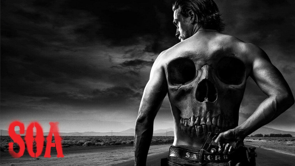 Striking Sons of Anarchy Wallpaper: Skull Design & Iconic SOA Logo
