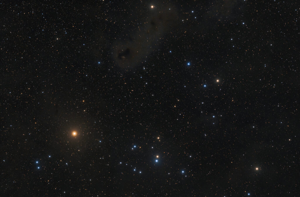 Cosmic Wallpaper: Aldebaran & Hyades Cluster Starry Background