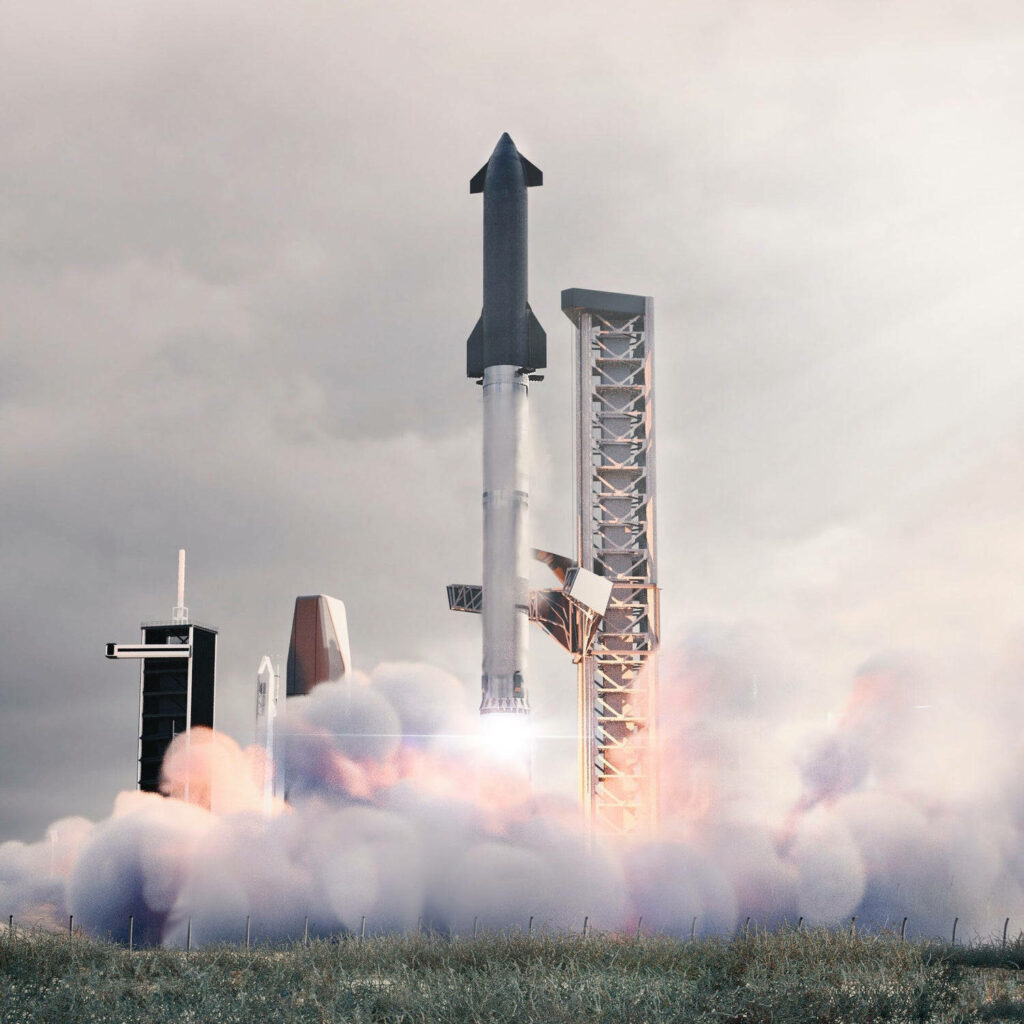 Stunning SpaceX Starship Launch Wallpaper: Innovation in Motion