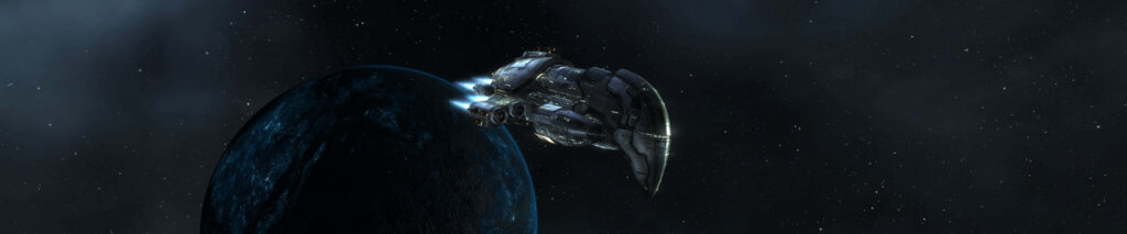 Stunning Spacecraft Multi-Monitor Wallpaper: Cosmic Adventure Background