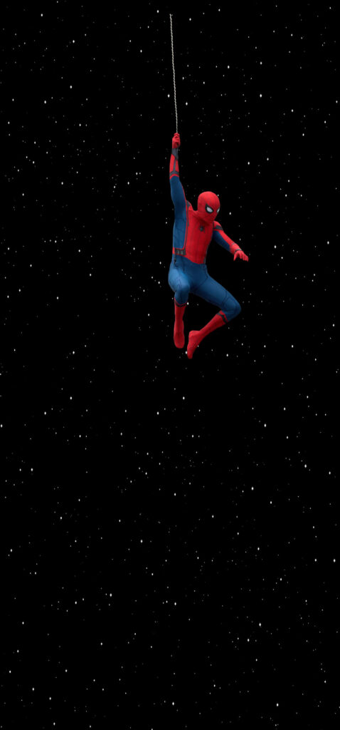 Stunning Spider-Man Wallpaper: Swinging Through a Starry Night Sky