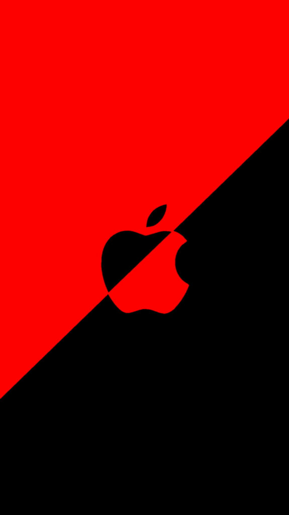 HD Split-Tone Apple Bliss: Sleek Wallpaper for Your Android Device