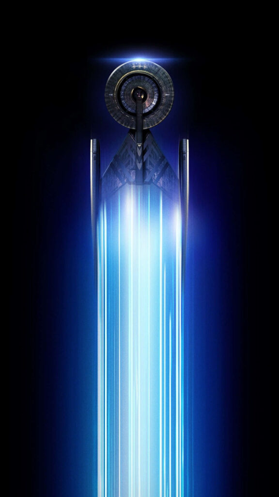 Star Trek Enterprise Phone Wallpaper: Vibrant Futuristic Design