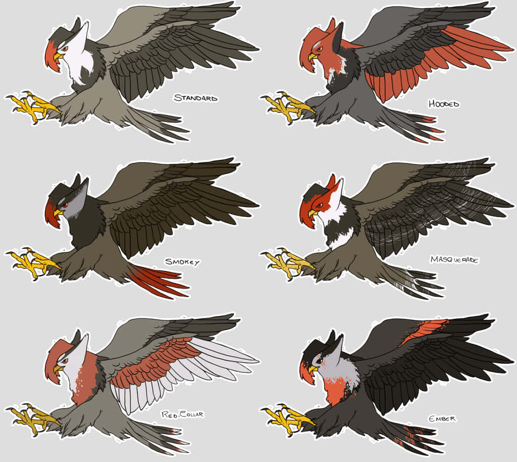 Artistic Staraptor Wallpaper: Dynamic Pokémon Designs in Flight