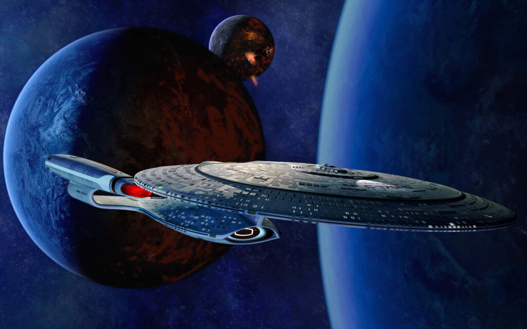 Stunning Starship Enterprise Wallpaper: Navigate Space with Style