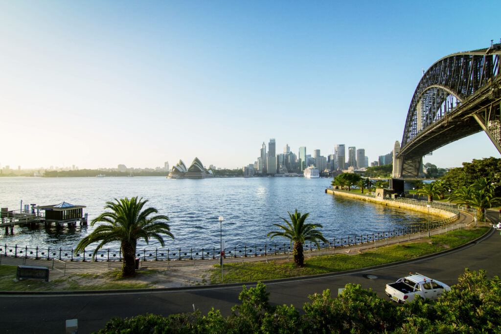 Stunning Sydney Harbour View from Bradfield Park - Wallpaper Background