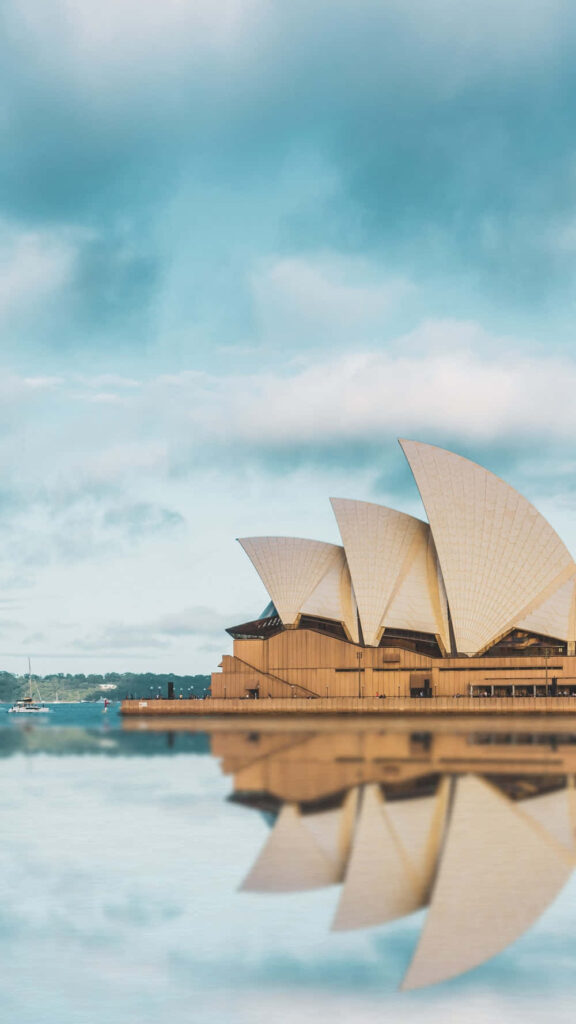 Stunning Sydney Opera House Wallpaper: Iconic Architecture Reflected