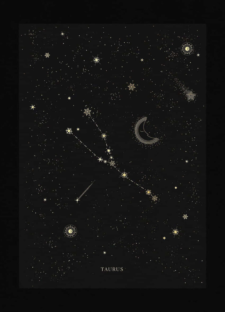Stunning Taurus Constellation Wallpaper: Night Sky & Cosmic Elements